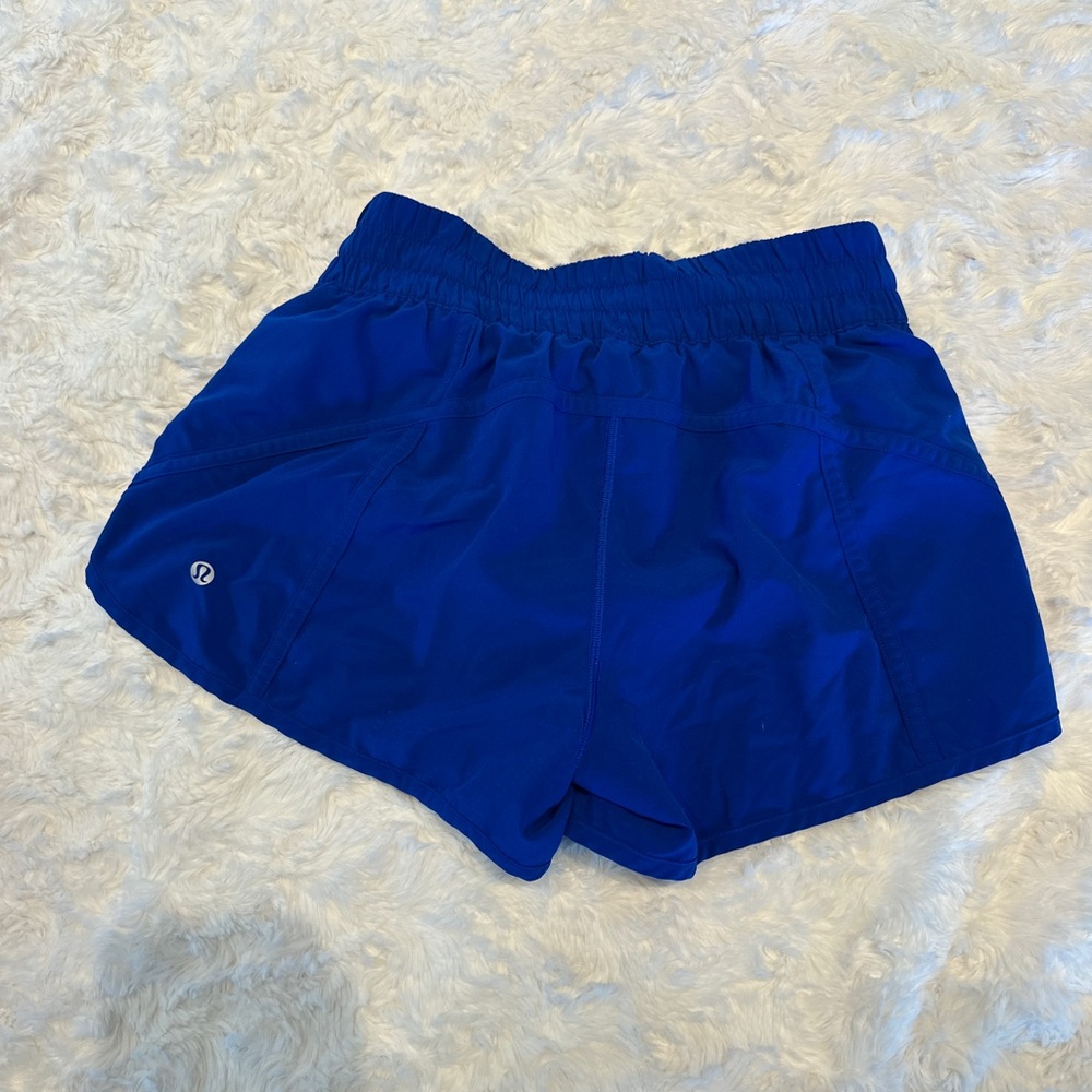 Blue Lululemon shorts